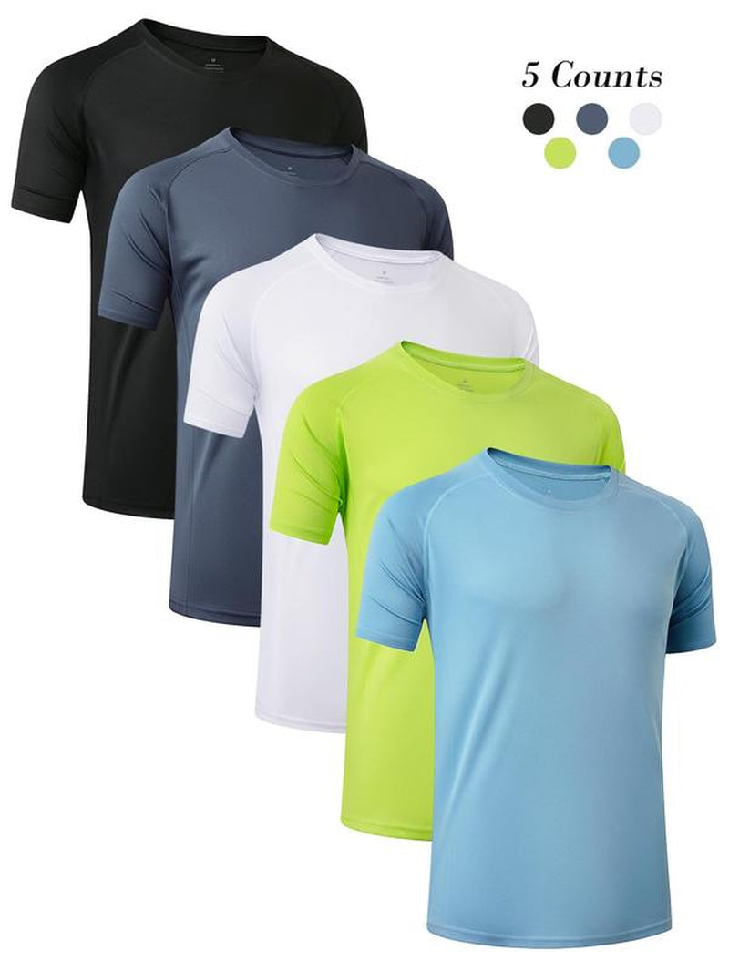 Men'S Plain Spring Sports Football Jersey, Quick Drying T-Shirt, Casual Tee Tops for Gym Workout Running Back to School, Mens Clothes, Please Purchase a Size Up, Gym Wear, Workout Tops, Men'S T Shirts, Athletic Fit