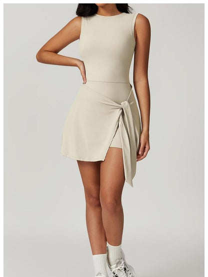 Women'S Tennis Dress Workout Romper with Built-In Shorts - Quick Dry and Breathable Summer Sportswear Gym Clothes