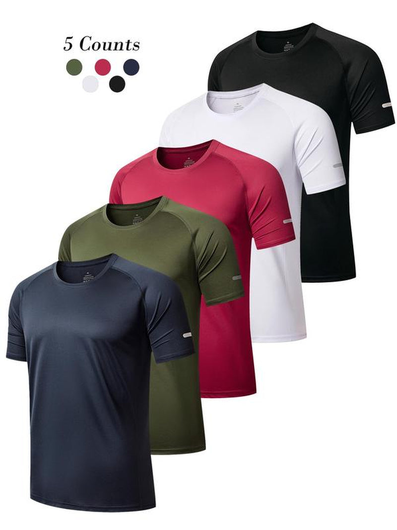 Men'S Plain Spring Sports Football Jersey, Quick Drying T-Shirt, Casual Tee Tops for Gym Workout Running Back to School, Mens Clothes, Please Purchase a Size Up, Gym Wear, Workout Tops, Men'S T Shirts, Athletic Fit