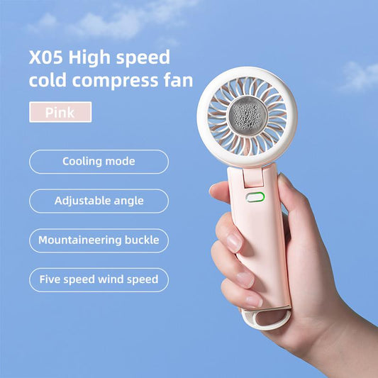 Portable Handheld Turbo, 5 Gear Wind, up to 10 Working Hours, 3 in 1 Handheld Foroutdoor, Travel, Camping Fan