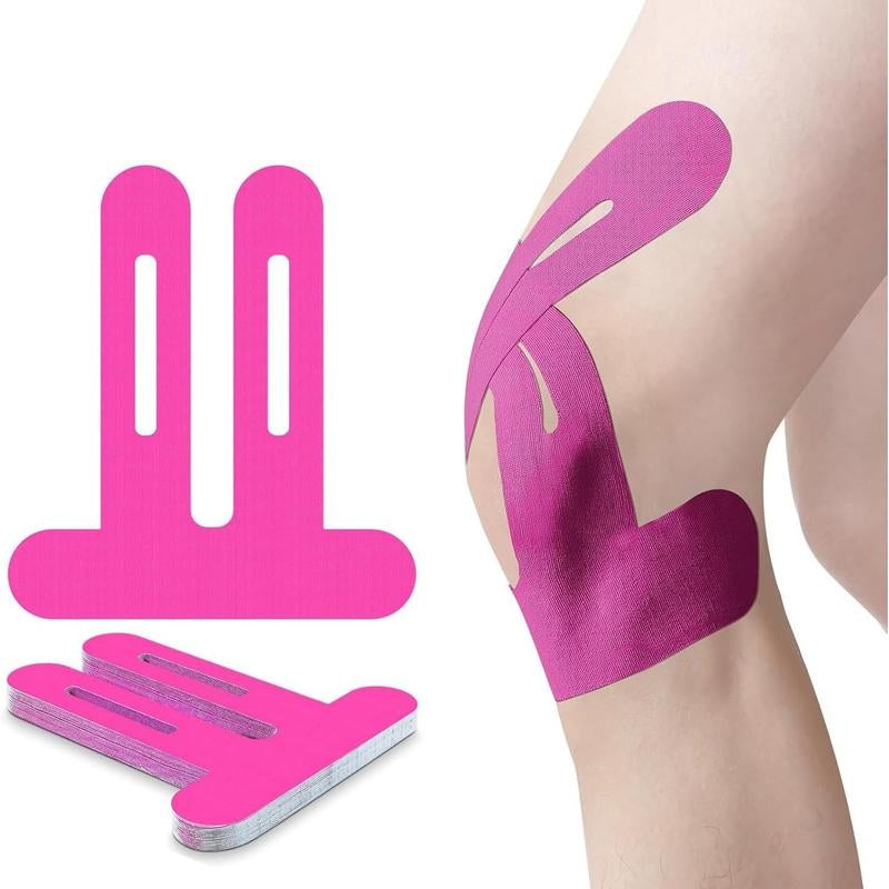 Kinesiology Tape for Knees, 10 Count Knee Tape for Knee Pain Relief Pre Cut, Latex Free Knee Tape, Support Muscles and Joints, Knee Kinesiology Tape Pre Cut, Waterproof and Elastic (Flesh Color)