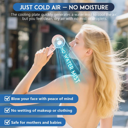 Portable Handheld Turbo, 5 Gear Wind, up to 10 Working Hours, 3 in 1 Handheld Foroutdoor, Travel, Camping Fan