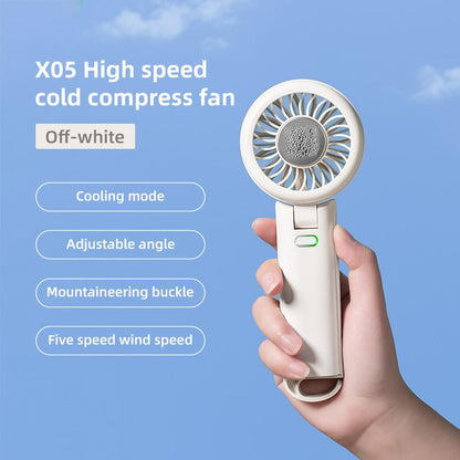 Portable Handheld Turbo, 5 Gear Wind, up to 10 Working Hours, 3 in 1 Handheld Foroutdoor, Travel, Camping Fan