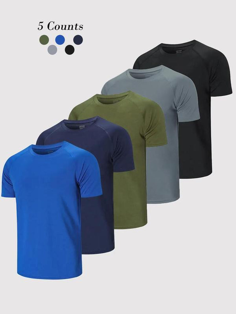 Men'S Plain Spring Sports Football Jersey, Quick Drying T-Shirt, Casual Tee Tops for Gym Workout Running Back to School, Mens Clothes, Please Purchase a Size Up, Gym Wear, Workout Tops, Men'S T Shirts, Athletic Fit