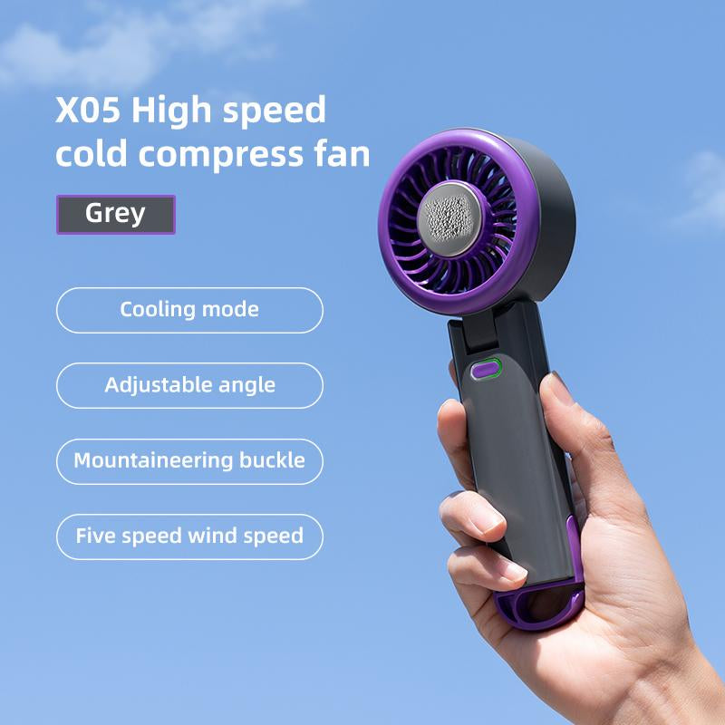 Portable Handheld Turbo, 5 Gear Wind, up to 10 Working Hours, 3 in 1 Handheld Foroutdoor, Travel, Camping Fan