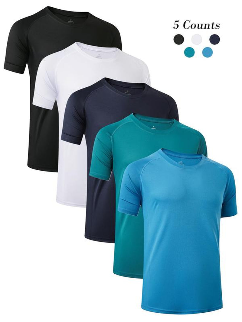 Men'S Plain Spring Sports Football Jersey, Quick Drying T-Shirt, Casual Tee Tops for Gym Workout Running Back to School, Mens Clothes, Please Purchase a Size Up, Gym Wear, Workout Tops, Men'S T Shirts, Athletic Fit