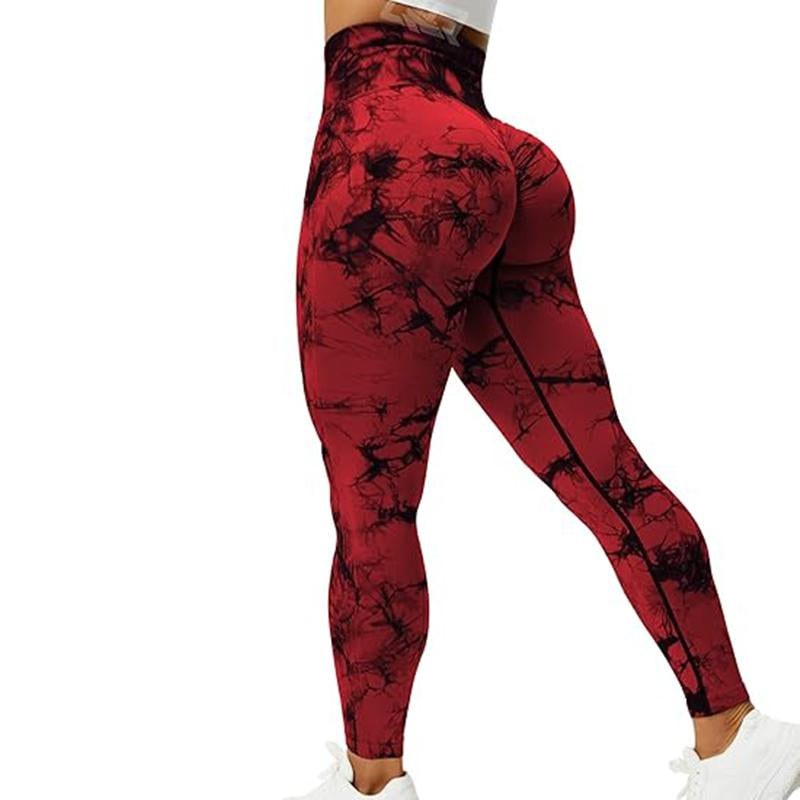 Womens High Waisted Seamless Workout Leggings Butt Lifting Gym Yoga Pants Booty Scrunch Vital Tummy Control Ruched Tights