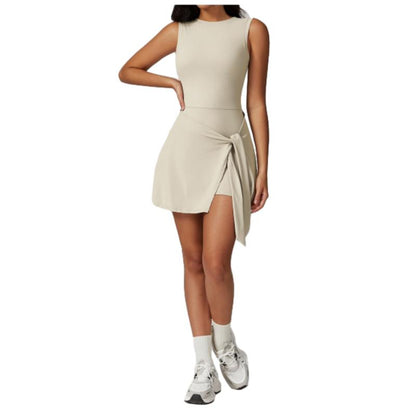 Women'S Tennis Dress Workout Romper with Built-In Shorts - Quick Dry and Breathable Summer Sportswear Gym Clothes
